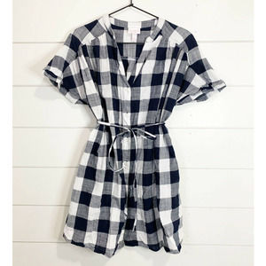 ❤️SOLD❤️Isabel Maternity Plaid Button Down Dress L